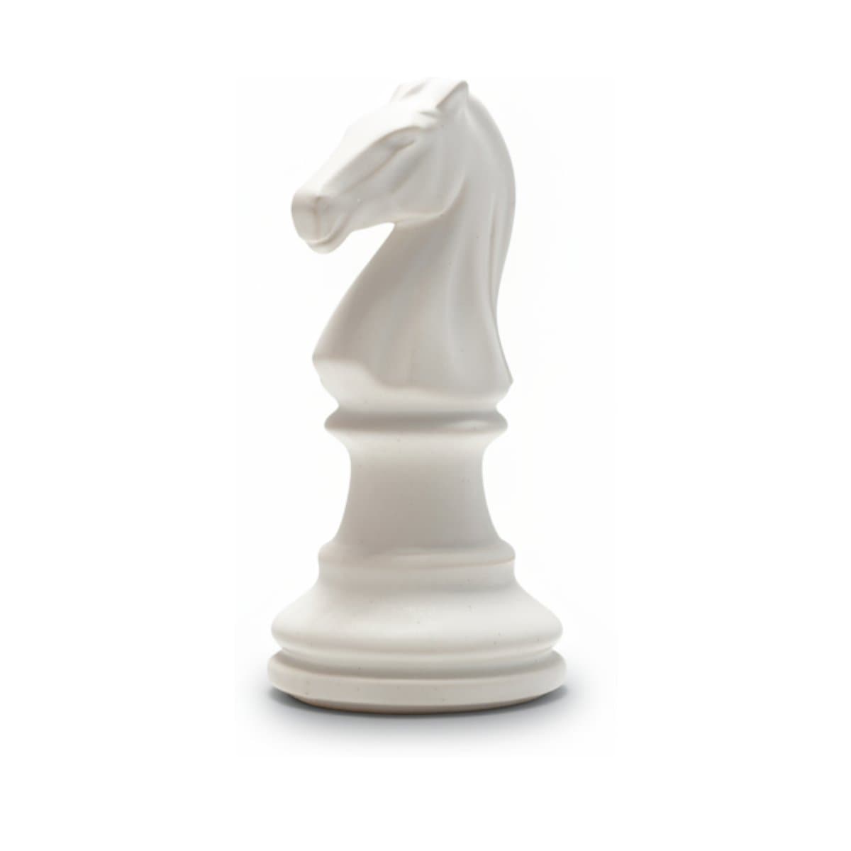 Caballo Ajedrez — Blanco / Satinado